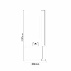Loire 1700mm Right Hand L Shaped Shower Bath With Bath Screen And Gloss Grey Front And End Bath Panel 13 Loire 1700mm Right Hand L Shaped Shower Bath With Bath Screen And Gloss Grey Front And End Bath Panel -Wholesaledomestic Shop loire 1700mm right hand l shaped shower bath with bath screen and gloss grey front and end bath panel line side 79204.1691438794