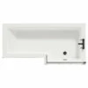 Loire 1700mm Right Hand L Shaped Shower Bath With Matt Black Bath Screen With Gloss Grey Front And End Bath Panel 1 Loire 1700mm Right Hand L Shaped Shower Bath With Matt Black Bath Screen With Gloss Grey Front And End Bath Panel -Wholesaledomestic Shop loire 1700mm right hand l shaped shower bath with matt black bath screen with gloss grey front and end bath panel top 69098.1691438793