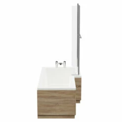 Loire 1700mm Right Hand L Shaped Shower Bath With Towel Rail Bath Screen And Bordalino Oak Front And End Bath Panel 12 Loire 1700mm Right Hand L Shaped Shower Bath With Towel Rail Bath Screen And Bordalino Oak Front And End Bath Panel -Wholesaledomestic Shop loire 1700mm right hand l shaped shower bath with towel rail bath screen and bordalino oak front and end bath panel side 41641.1691438790