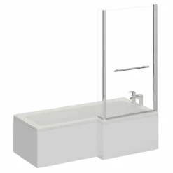 Loire 1700mm Right Hand L Shaped Shower Bath With Towel Rail Bath Screen And Front Bath Panel 10 Loire 1700mm Right Hand L Shaped Shower Bath With Towel Rail Bath Screen And Front Bath Panel -Wholesaledomestic Shop loire 1700mm right hand l shaped shower bath with towel rail bath screen and front bath panel left 94574.1691438794
