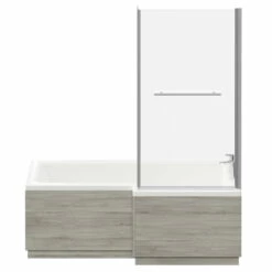 Loire 1700mm Right Hand L Shaped Shower Bath With Towel Rail Bath Screen And Molina Ash Front And End Bath Panel 11 Loire 1700mm Right Hand L Shaped Shower Bath With Towel Rail Bath Screen And Molina Ash Front And End Bath Panel -Wholesaledomestic Shop loire 1700mm right hand l shaped shower bath with towel rail bath screen and molina ash front and end bath panel front 81655.1691438792