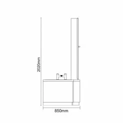 Loire 1700mm Right Hand L Shaped Shower Bath With Towel Rail Bath Screen And Nero Oak Front And End Bath Panel 13 Loire 1700mm Right Hand L Shaped Shower Bath With Towel Rail Bath Screen And Nero Oak Front And End Bath Panel -Wholesaledomestic Shop loire 1700mm right hand l shaped shower bath with towel rail bath screen and nero oak front and end bath panel line side 66291.1675095452
