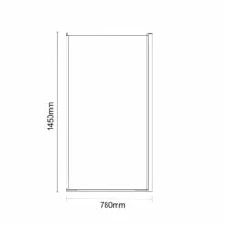 Loire Polished Chrome 805mm Hinged L Shaped Bath Shower Screen 9 Loire Polished Chrome 805mm Hinged L Shaped Bath Shower Screen -Wholesaledomestic Shop loire polished chrome 805mm hinged l shaped bath shower screen line side 25108.1652444280