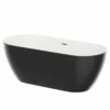 Luxor Black 1650mm X 700mm Double Ended Freestanding Bath 2 Luxor Black 1650mm X 700mm Double Ended Freestanding Bath -Wholesaledomestic Shop luxor black 1650mm x 700mm double ended freestanding bath right 55338.1652444420