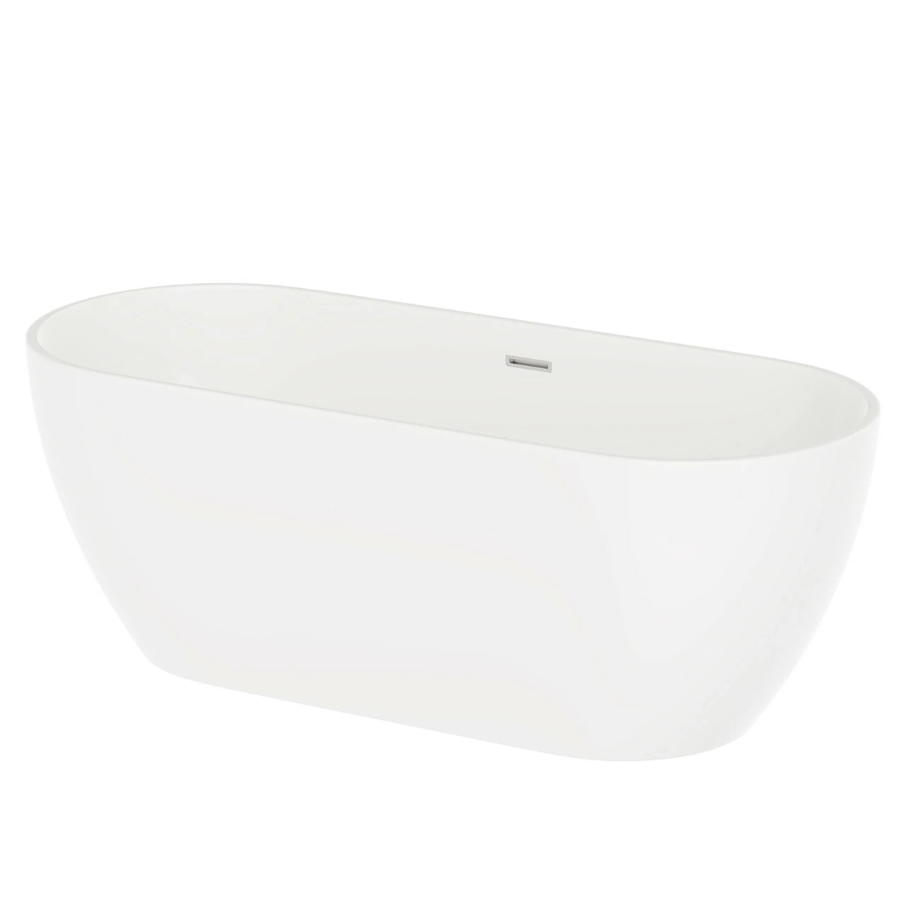Luxor White 1650mm X 700mm Double Ended Freestanding Bath 3 Luxor White 1650mm X 700mm Double Ended Freestanding Bath