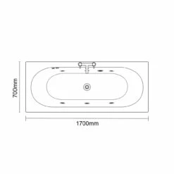 Metropole 1700mm X 700mm 6 Jet Chrome Flat Jet Double Ended Whirlpool Bath 13 Metropole 1700mm X 700mm 6 Jet Chrome Flat Jet Double Ended Whirlpool Bath -Wholesaledomestic Shop metropole 1700mm x 700mm 6 jet chrome flat jet double ended whirlpool bath line 11791.1691438810