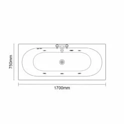 Metropole 1700mm X 750mm 6 Jet Chrome Flat Jet Double Ended Whirlpool Bath 13 Metropole 1700mm X 750mm 6 Jet Chrome Flat Jet Double Ended Whirlpool Bath -Wholesaledomestic Shop metropole 1700mm x 750mm 6 jet chrome flat jet double ended whirlpool bath line 80920.1691438810