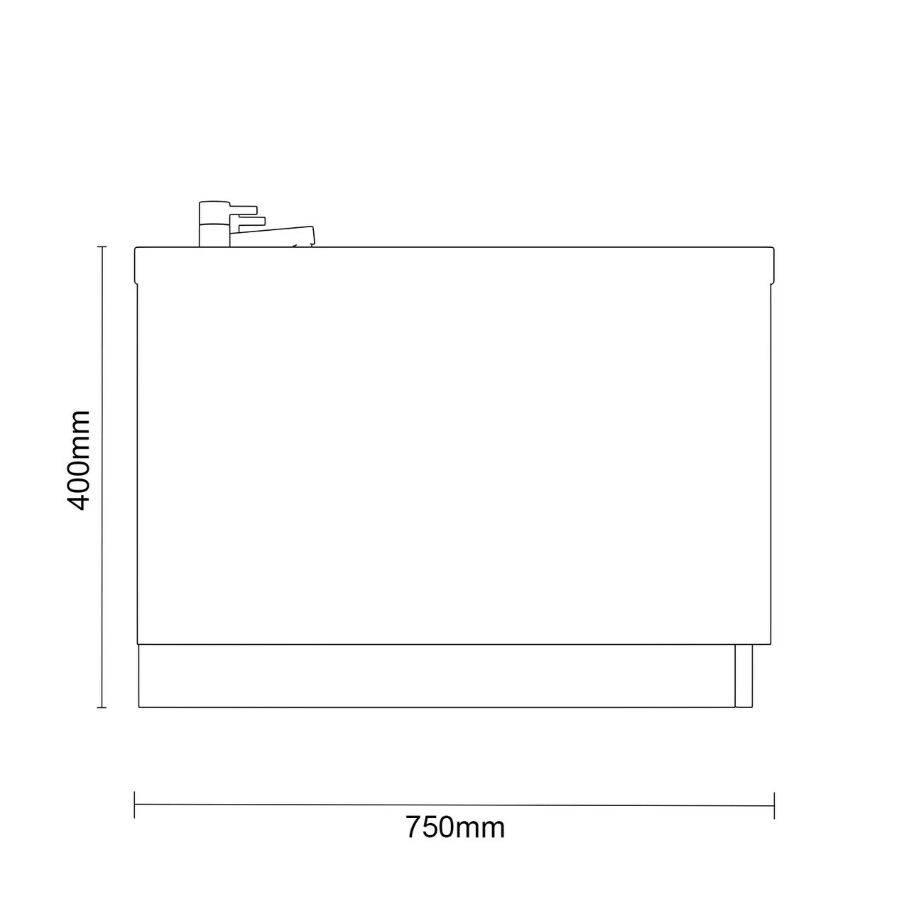 Metropole 1700mm X 750mm Straight Double Ended Bath 8 Metropole 1700mm X 750mm Straight Double Ended Bath - Image 6