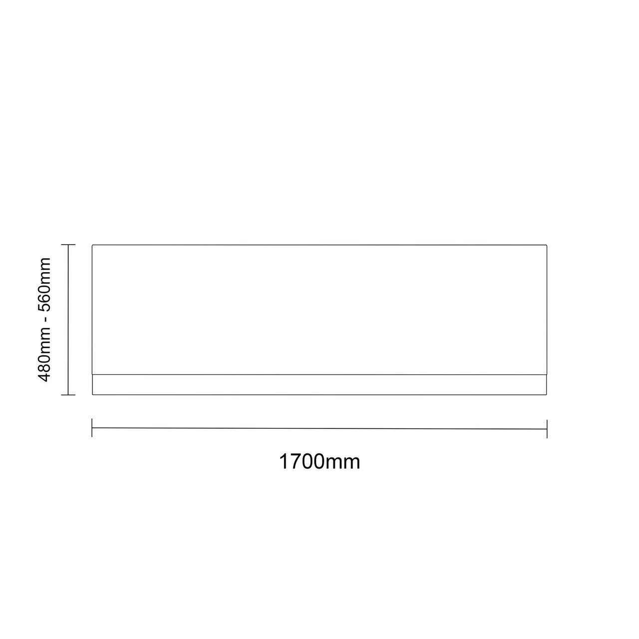Autumn Oak MDF 1700mm Front Bath Panel With Plinth 6 Autumn Oak MDF 1700mm Front Bath Panel With Plinth - Image 4