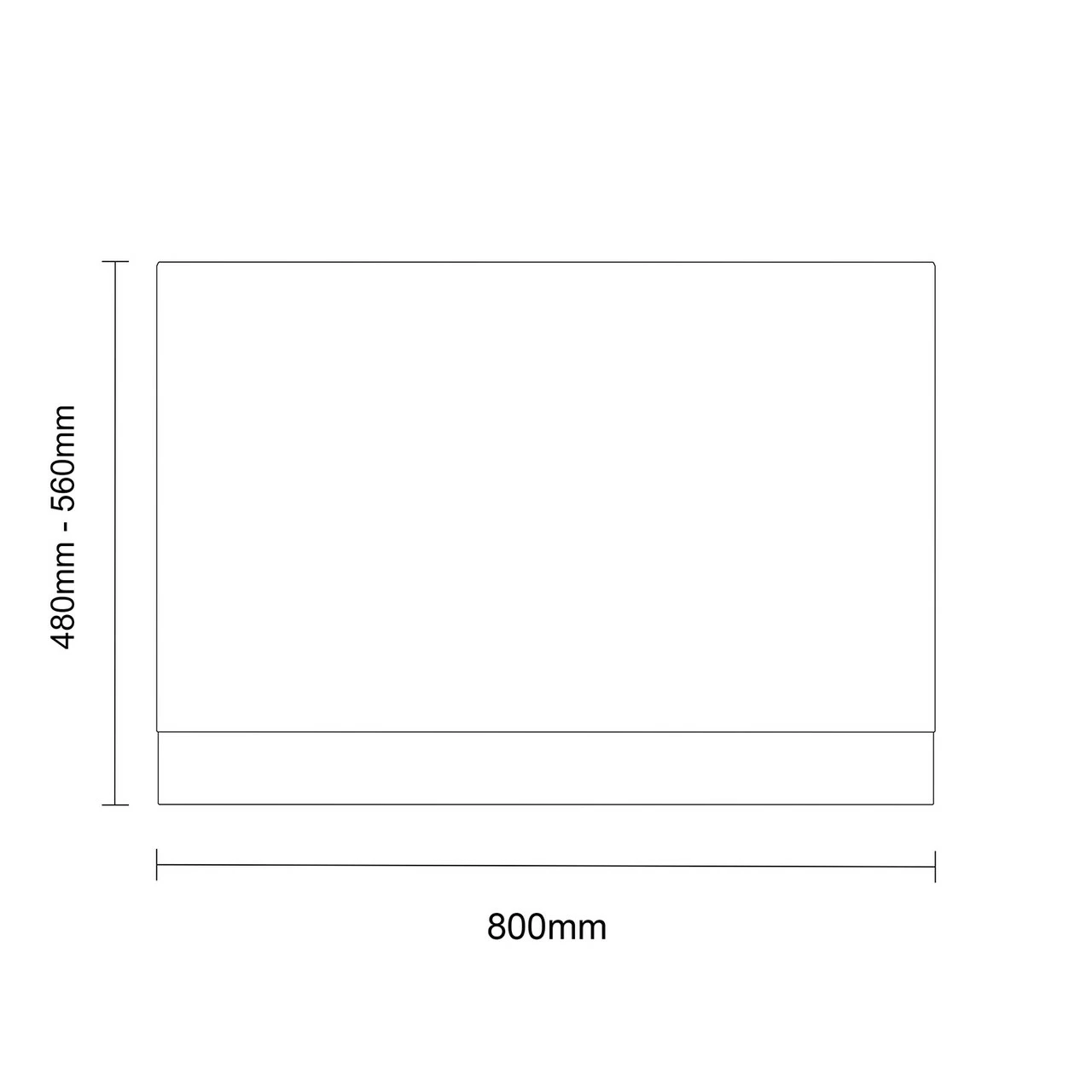 Metallic Slate MDF 800mm End Bath Panel With Plinth 6 Metallic Slate MDF 800mm End Bath Panel With Plinth - Image 4