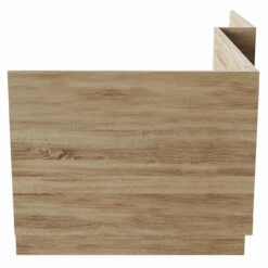 Bordalino Oak 1700mm MDF L Shaped Front And End Bath Panel Set -Wholesaledomestic Shop napoli bordalino oak 1700mm mdf l shaped front and end bath panel set side 79630.1673967073