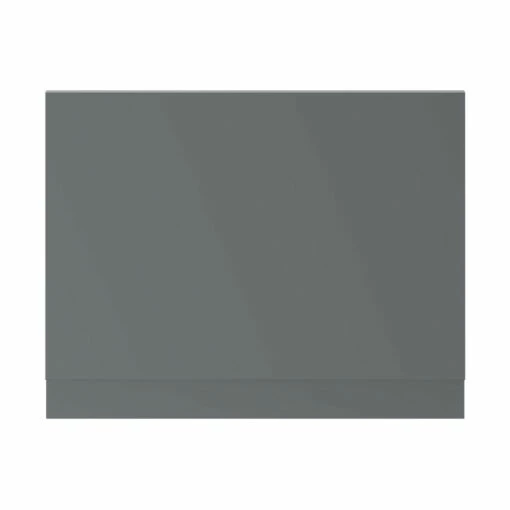 Gloss Grey MDF 700mm End Bath Panel With Plinth -Wholesaledomestic Shop napoli gloss grey mdf 700mm end bath panel with plinth front 59021.1675857092