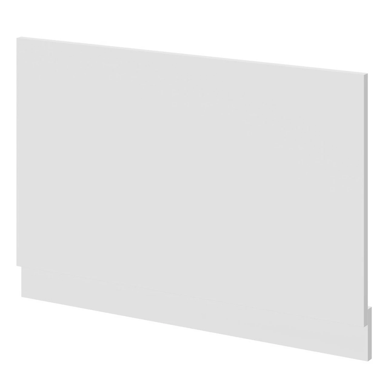 Gloss White MDF 800mm End Bath Panel With Plinth - Image 2