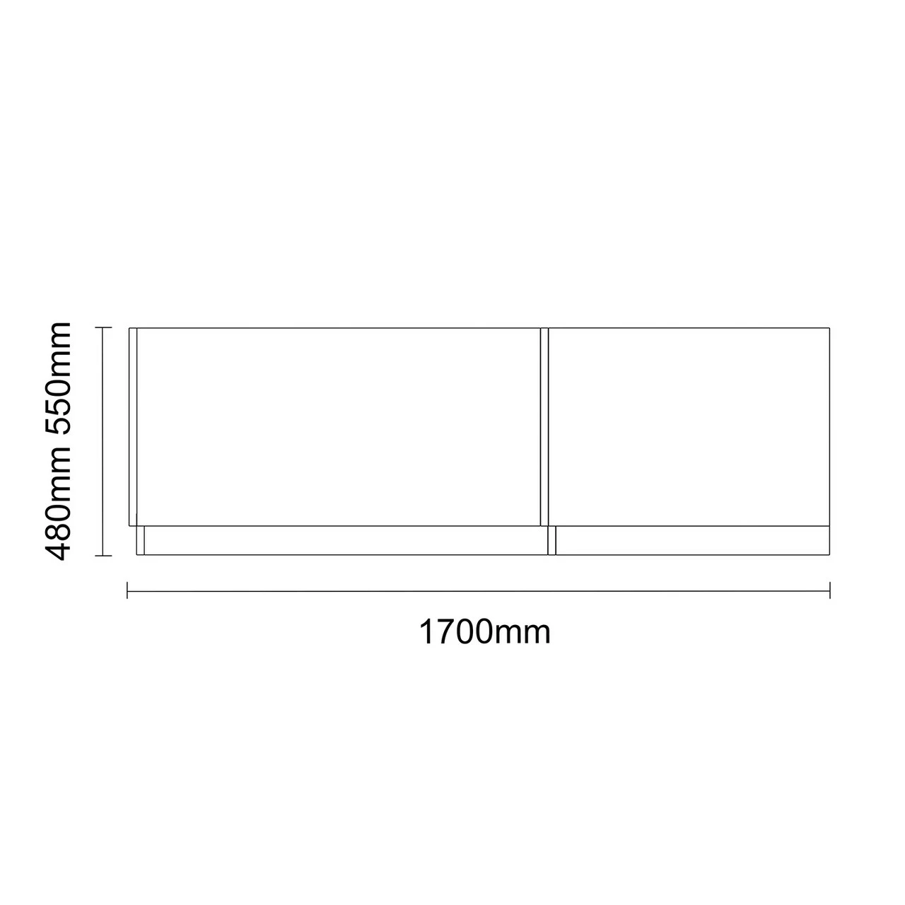 Olive Green MDF 1700mm L Shaped Front And End Bath Panel Set 6 Olive Green MDF 1700mm L Shaped Front And End Bath Panel Set - Image 4