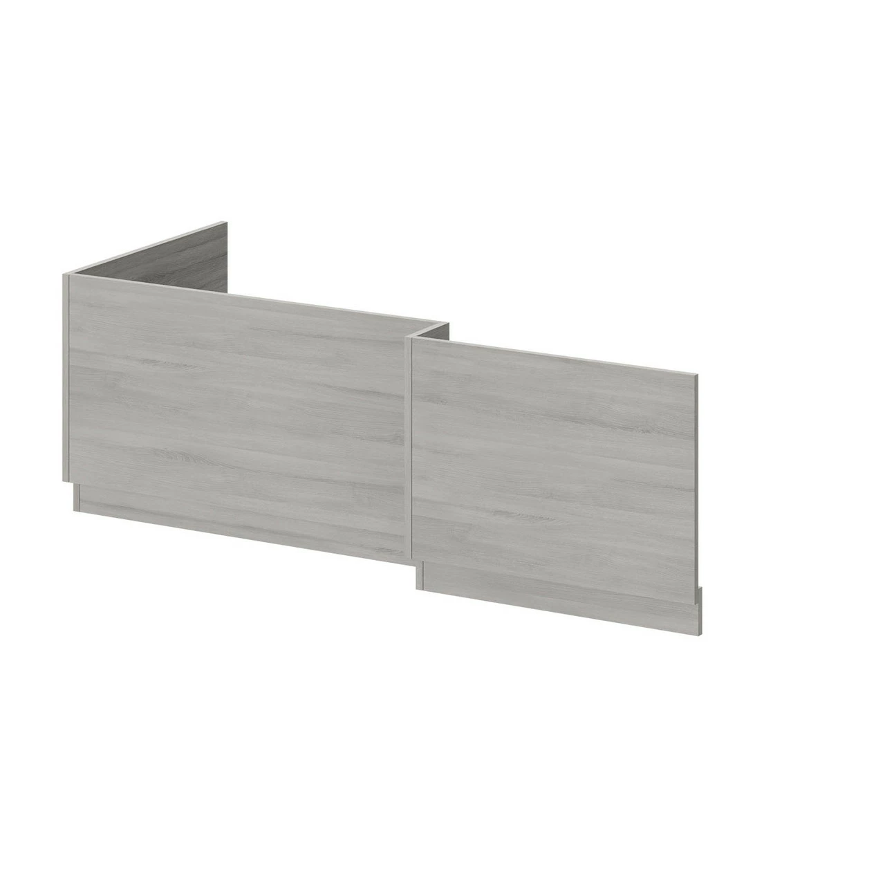 Molina Ash MDF 1700mm L Shaped Front And End Bath Panel Set