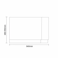 Nero Oak MDF 1700mm L Shaped Front And End Bath Panel Set -Wholesaledomestic Shop napoli nero oak mdf 1700mm l shaped front and end bath panel set line side 81734.1675857840