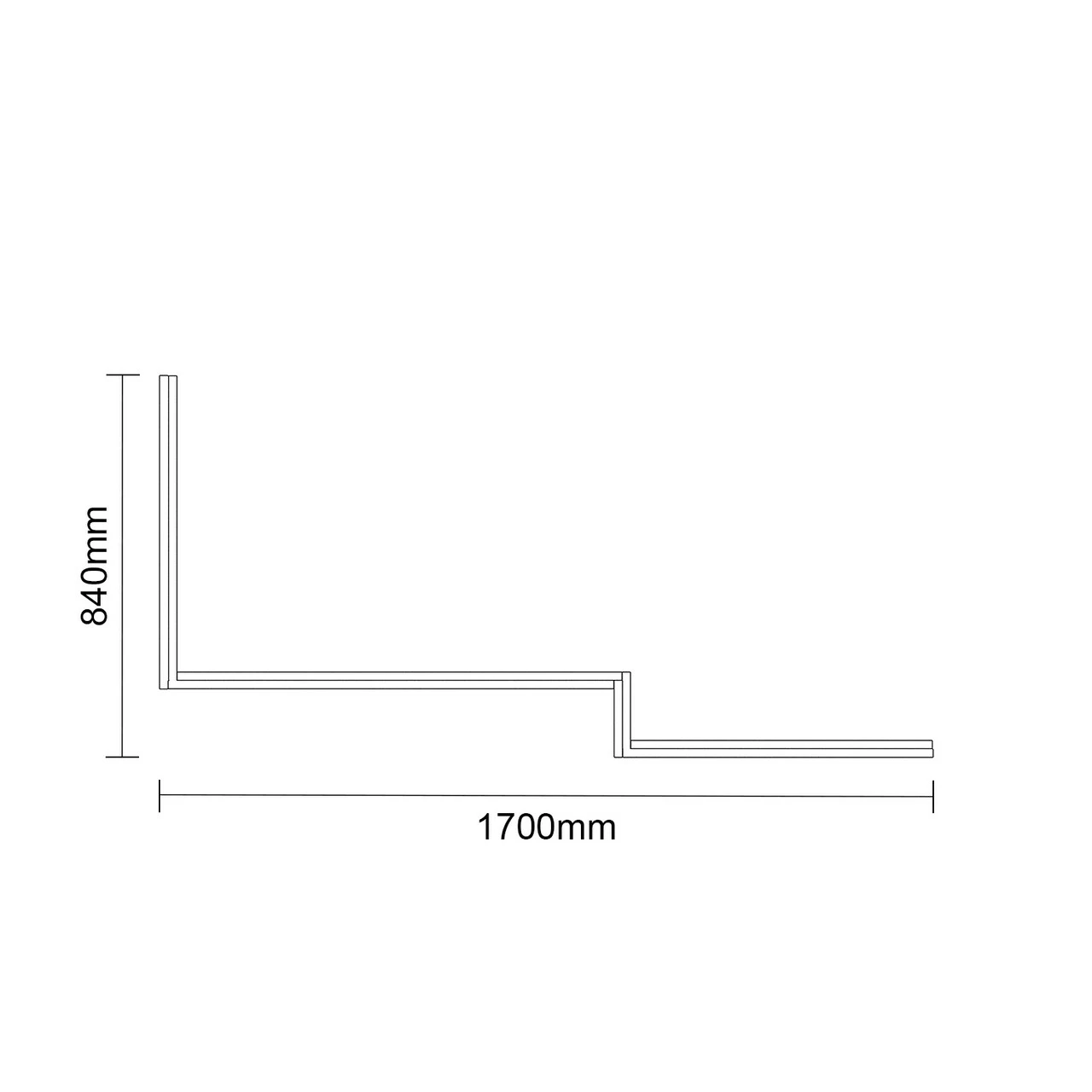 Olive Green MDF 1700mm L Shaped Front And End Bath Panel Set 7 Olive Green MDF 1700mm L Shaped Front And End Bath Panel Set - Image 5