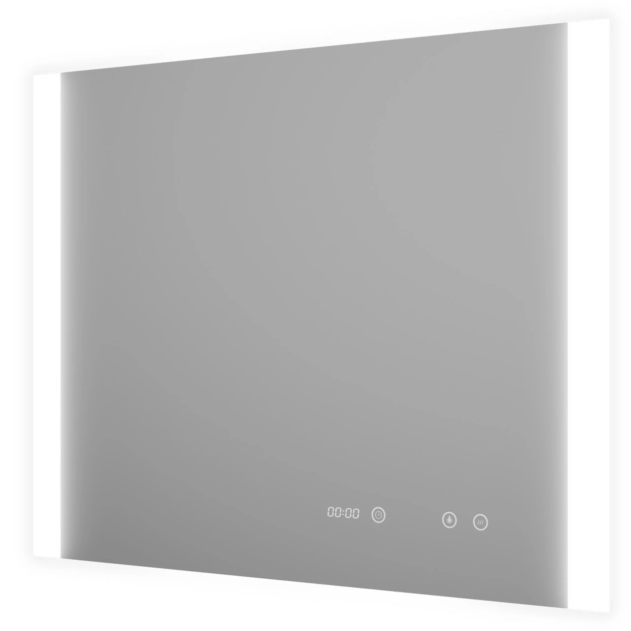 Nona 900mm X 700mm LED Illuminated Mirror With Demister And Clock