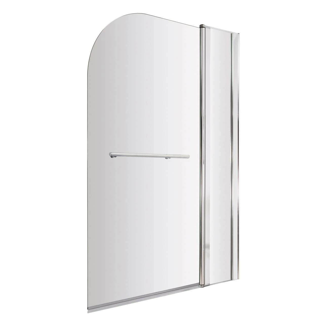 Nuie 1000mm Straight Arched 6mm Bath Screen With Fixed Panel And Rail - NSSR2 3 Nuie 1000mm Straight Arched 6mm Bath Screen With Fixed Panel And Rail - NSSR2