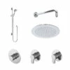 Nuie Arvan Chrome 2 Outlet Concealed Thermostatic Shower Bundle Including Fixed Head With Wall Arm And Slide Rail Kit - SBR128ST2 2 Nuie Arvan Chrome 2 Outlet Concealed Thermostatic Shower Bundle Including Fixed Head With Wall Arm And Slide Rail Kit - SBR128ST2 -Wholesaledomestic Shop nuie arvan chrome 2 outlet concealed thermostatic shower bundle including fixed head with wall arm and slide rail kit sbr128st2 06811.1666714529