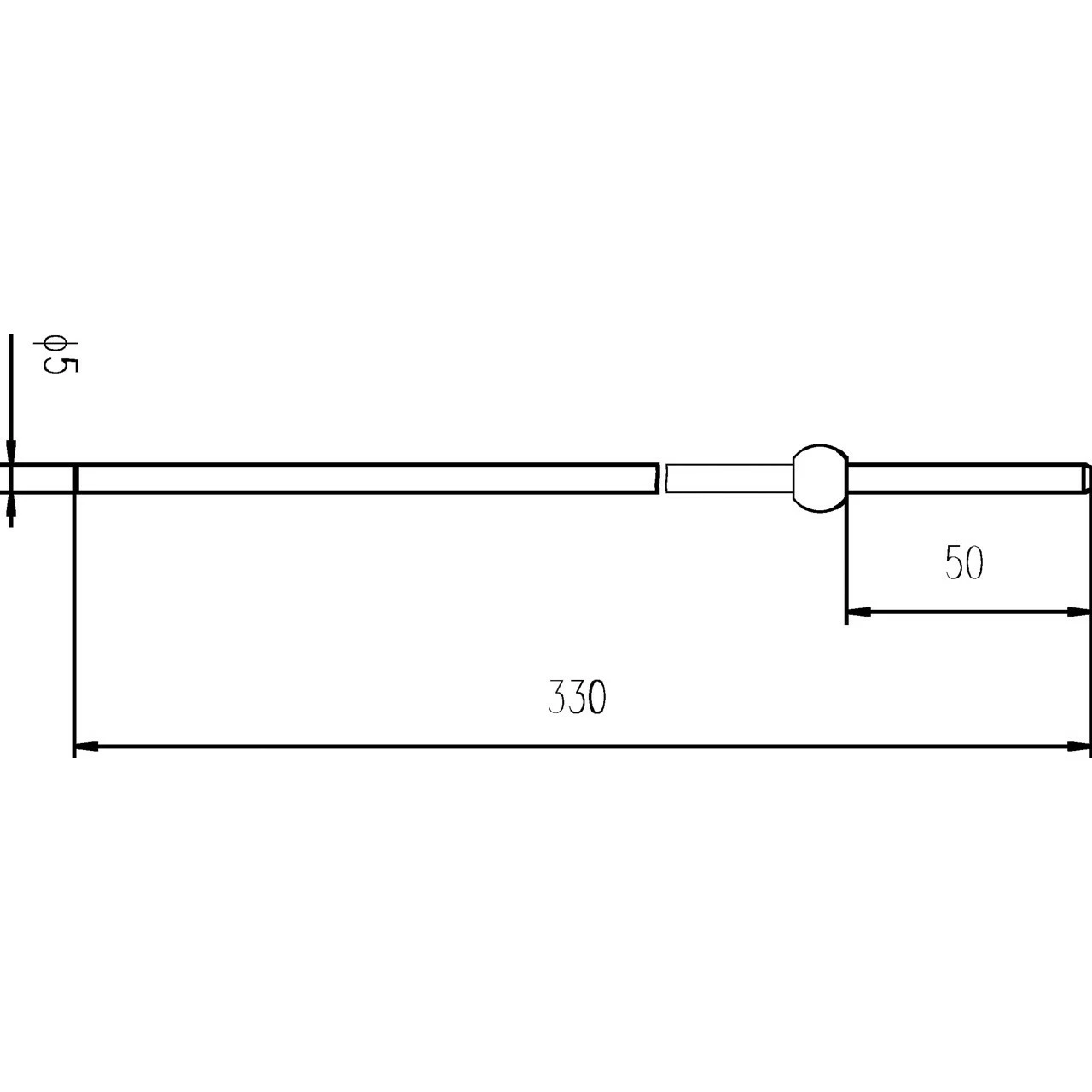 Nuie Extended Horizontal Rod For Use On Basins With Pop-up Wastes - FA301 4 Nuie Extended Horizontal Rod For Use On Basins With Pop-up Wastes - FA301 - Image 2