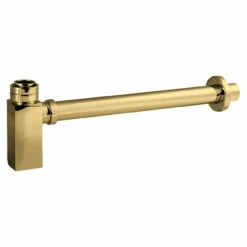 Nuie Square Bottle Trap And Extention Tube Brushed Brass - EK806