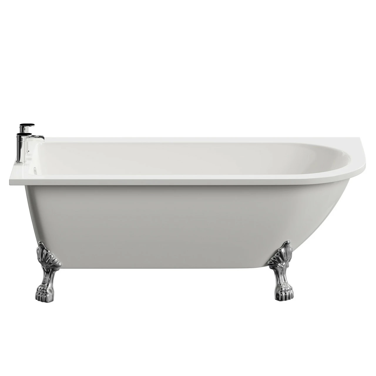 Windsor. Oxford 1700mm X 750mm Left Hand Single Ended Freestanding Shower Bath With Chrome Tiger Feet 6 Windsor. Oxford 1700mm X 750mm Left Hand Single Ended Freestanding Shower Bath With Chrome Tiger Feet - Image 4