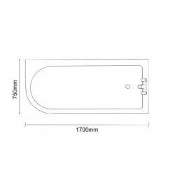 Windsor. Oxford 1700mm X 750mm Right Hand Single Ended Freestanding Shower Bath With Chrome Claw Feet 13 Windsor. Oxford 1700mm X 750mm Right Hand Single Ended Freestanding Shower Bath With Chrome Claw Feet -Wholesaledomestic Shop oxford 1700mm x 750mm right hand single ended freestanding shower bath with chrome claw feet line top 89905.1664555958