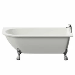 Windsor. Oxford 1700mm X 750mm Right Hand Single Ended Freestanding Shower Bath With Chrome Tiger Feet 11 Windsor. Oxford 1700mm X 750mm Right Hand Single Ended Freestanding Shower Bath With Chrome Tiger Feet -Wholesaledomestic Shop oxford 1700mm x 750mm right hand single ended freestanding shower bath with chrome tiger feet front 92620.1664613959