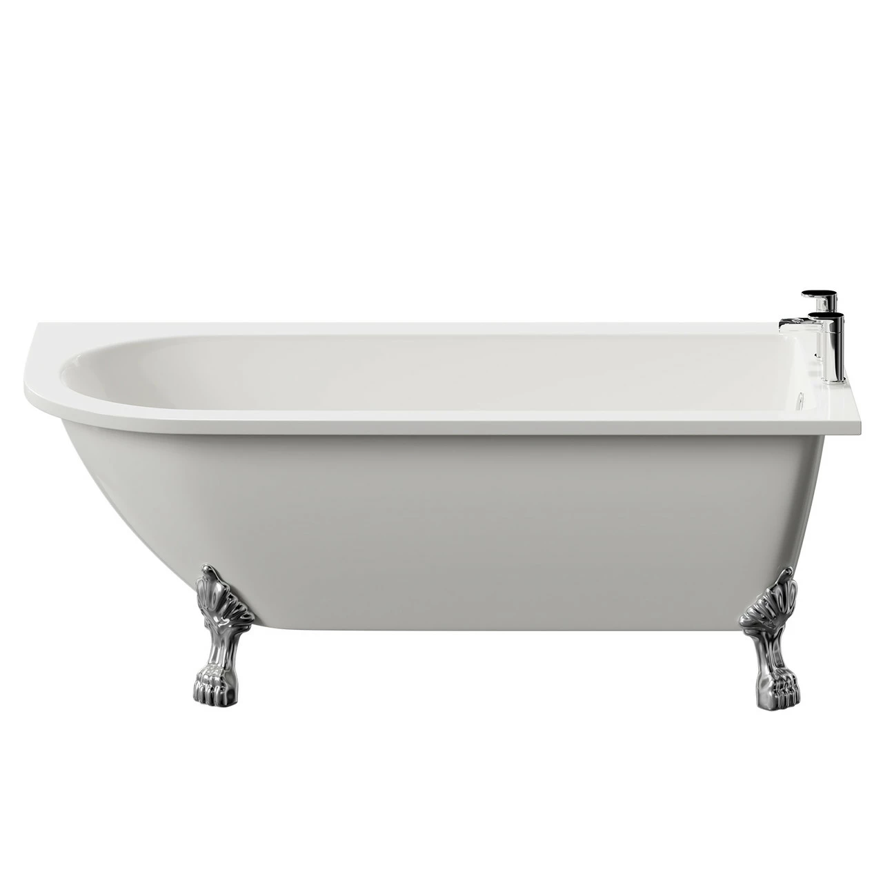 Windsor. Oxford 1700mm X 750mm Right Hand Single Ended Freestanding Shower Bath With Chrome Tiger Feet 6 Windsor. Oxford 1700mm X 750mm Right Hand Single Ended Freestanding Shower Bath With Chrome Tiger Feet - Image 4