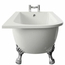 Windsor. Oxford 1700mm X 750mm Right Hand Single Ended Freestanding Shower Bath With Chrome Tiger Feet 9 Windsor. Oxford 1700mm X 750mm Right Hand Single Ended Freestanding Shower Bath With Chrome Tiger Feet -Wholesaledomestic Shop oxford 1700mm x 750mm right hand single ended freestanding shower bath with chrome tiger feet side 13358.1664613959