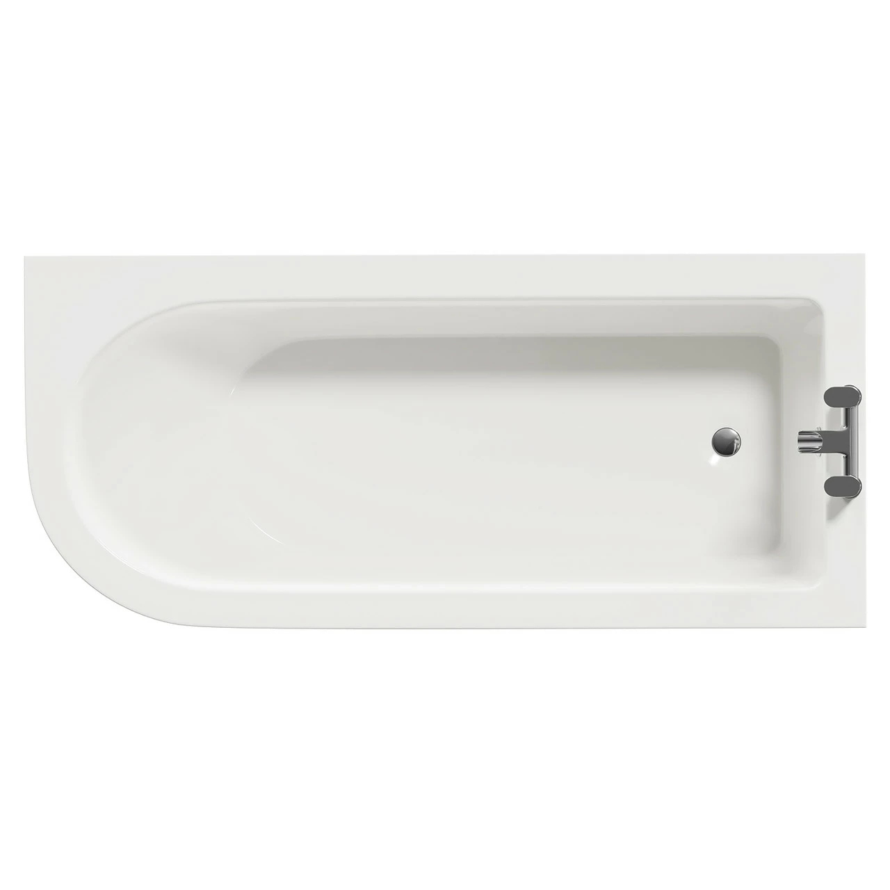 Windsor. Oxford 1700mm X 750mm Right Hand Single Ended Freestanding Shower Bath With Chrome Tiger Feet 7 Windsor. Oxford 1700mm X 750mm Right Hand Single Ended Freestanding Shower Bath With Chrome Tiger Feet - Image 5