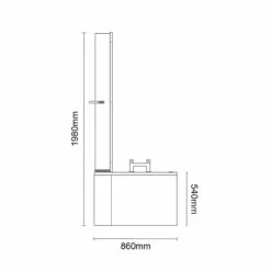 Plage 1700mm 12 Jet Chrome Easifit Left Hand P Shaped Spa Shower Bath With Towel Rail Bath Screen And Front Bath Panel 13 Plage 1700mm 12 Jet Chrome Easifit Left Hand P Shaped Spa Shower Bath With Towel Rail Bath Screen And Front Bath Panel -Wholesaledomestic Shop plage 1700mm 12 jet chrome easifit left hand p shaped spa shower bath with towel rail bath screen and front bath panel line side 28082.1691438801