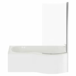 Plage 1700mm 12 Jet Chrome Flat Jet Right Hand P Shaped Whirlpool Shower Bath With Bath Screen And Front Bath Panel 11 Plage 1700mm 12 Jet Chrome Flat Jet Right Hand P Shaped Whirlpool Shower Bath With Bath Screen And Front Bath Panel -Wholesaledomestic Shop plage 1700mm 12 jet chrome flat jet right hand p shaped whirlpool shower bath with bath screen and front bath panel front 65771.1691438803