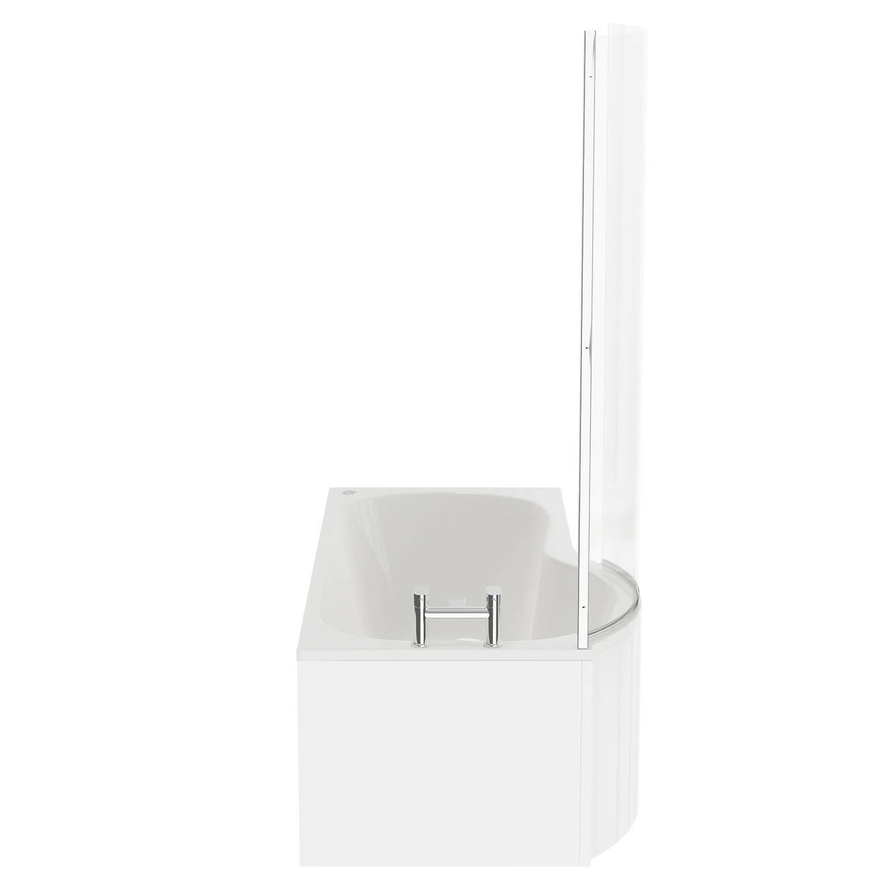 Plage 1700mm 12 Jet Easifit Left Hand P Shaped Spa Shower Bath With Bath Screen And Front Bath Panel 7 Plage 1700mm 12 Jet Easifit Left Hand P Shaped Spa Shower Bath With Bath Screen And Front Bath Panel - Image 5