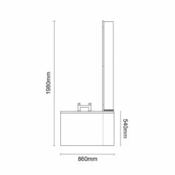 Plage 1700mm 6 Jet Chrome Flat Jet Right Hand P Shaped Whirlpool Shower Bath With Bath Screen And Front Bath Panel -Wholesaledomestic Shop plage 1700mm 6 jet chrome flat jet right hand p shaped whirlpool shower bath with bath screen and front bath panel line side 28078.1652542521