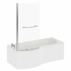 Plage 1700mm 6 Jet Chrome V-Tec Left Hand P Shaped Whirlpool Shower Bath With Towel Rail Bath Screen And Front Bath Panel 10 Plage 1700mm 6 Jet Chrome V-Tec Left Hand P Shaped Whirlpool Shower Bath With Towel Rail Bath Screen And Front Bath Panel -Wholesaledomestic Shop plage 1700mm 6 jet chrome v tec left hand p shaped whirlpool shower bath with towel rail bath screen and front bath panel left 28273.1691438804