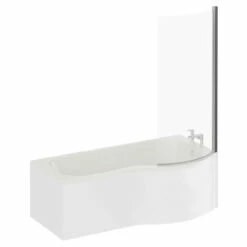 Plage 1700mm Right Hand P Shaped Shower Bath With Bath Screen And Front Bath Panel 10 Plage 1700mm Right Hand P Shaped Shower Bath With Bath Screen And Front Bath Panel -Wholesaledomestic Shop plage 1700mm right hand p shaped shower bath with bath screen and front bath panel left 76852.1691438795