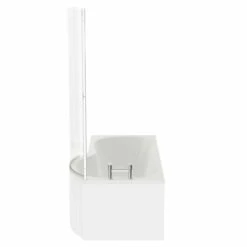 Plage 1700mm Right Hand P Shaped Shower Bath With Bath Screen And Front Bath Panel 12 Plage 1700mm Right Hand P Shaped Shower Bath With Bath Screen And Front Bath Panel -Wholesaledomestic Shop plage 1700mm right hand p shaped shower bath with bath screen and front bath panel side 10691.1691438795