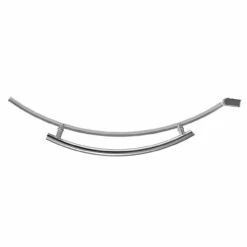 Plage Polished Chrome 720mm Single Section Curved P Shaped Bath Shower Screen With Towel Rail -Wholesaledomestic Shop plage polished chrome 720mm single section curved p shaped bath shower screen with towel rail top 93116.1652444279