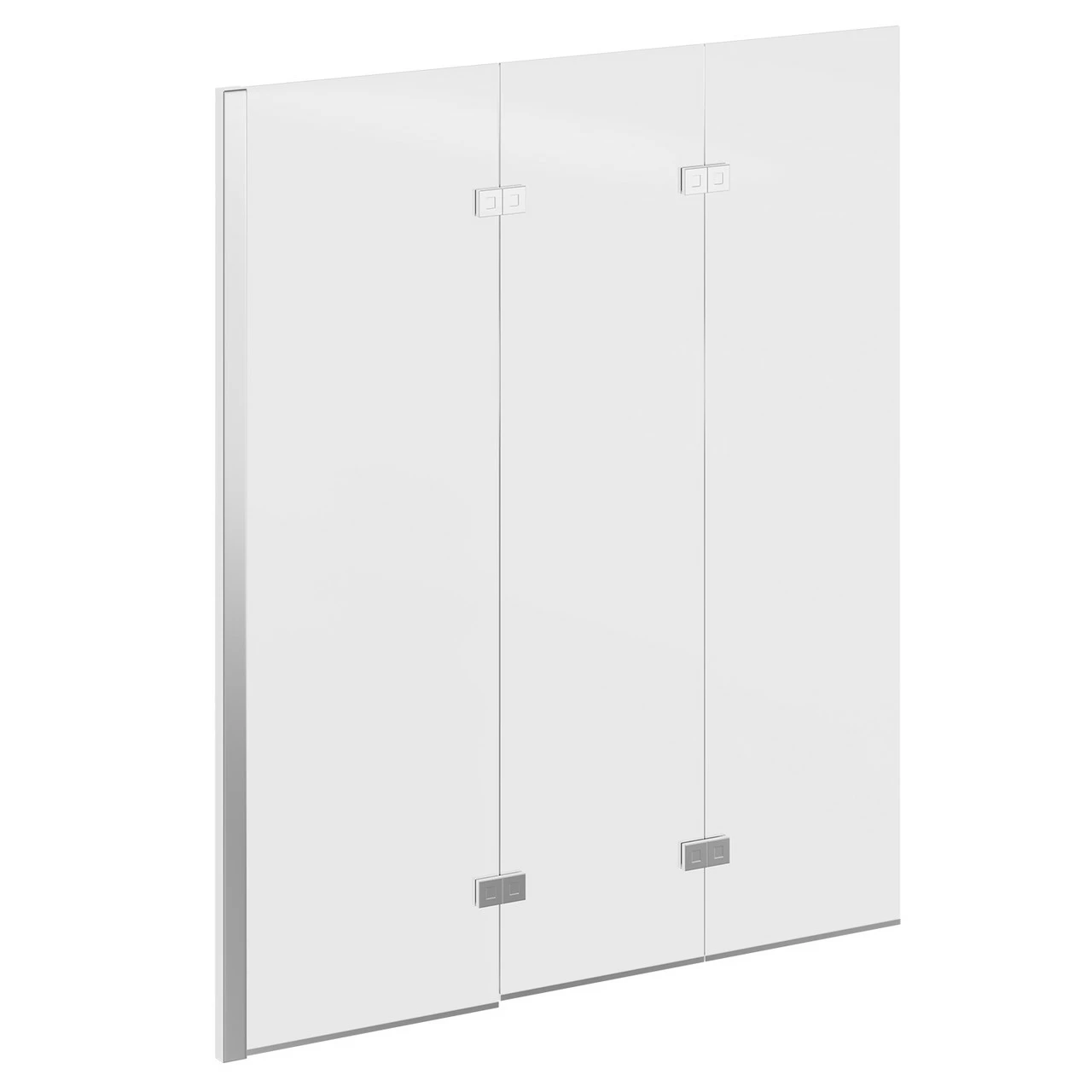 Polished Chrome 1250mm Left Hand Three Panel Infold Bath Shower Screen 6 Polished Chrome 1250mm Left Hand Three Panel Infold Bath Shower Screen - Image 4