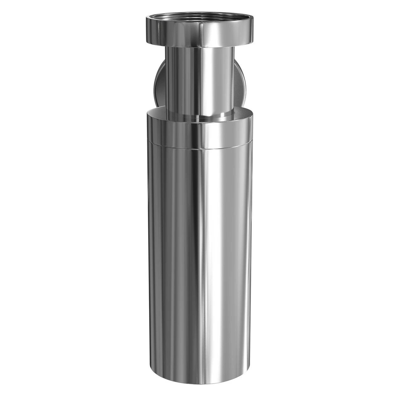 Polished Chrome 180mm Round Basin Bottle Trap 6 Polished Chrome 180mm Round Basin Bottle Trap - Image 4