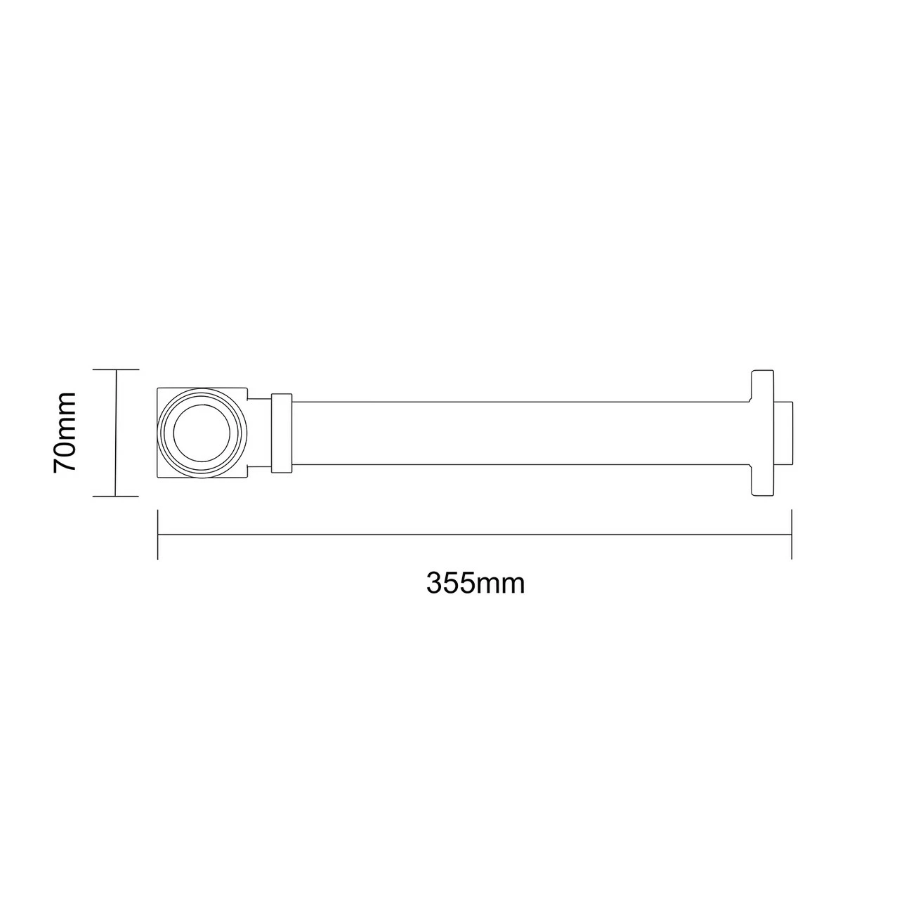 Polished Chrome 180mm Square Basin Bottle Trap 8 Polished Chrome 180mm Square Basin Bottle Trap - Image 6