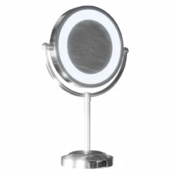Polished Chrome 190mm Round Illuminated 3x Magnification Swivel Vanity Mirror 9 Polished Chrome 190mm Round Illuminated 3x Magnification Swivel Vanity Mirror -Wholesaledomestic Shop polished chrome 190mm round illuminated 3x magnification swivel vanity mirror left 36785.1652444500