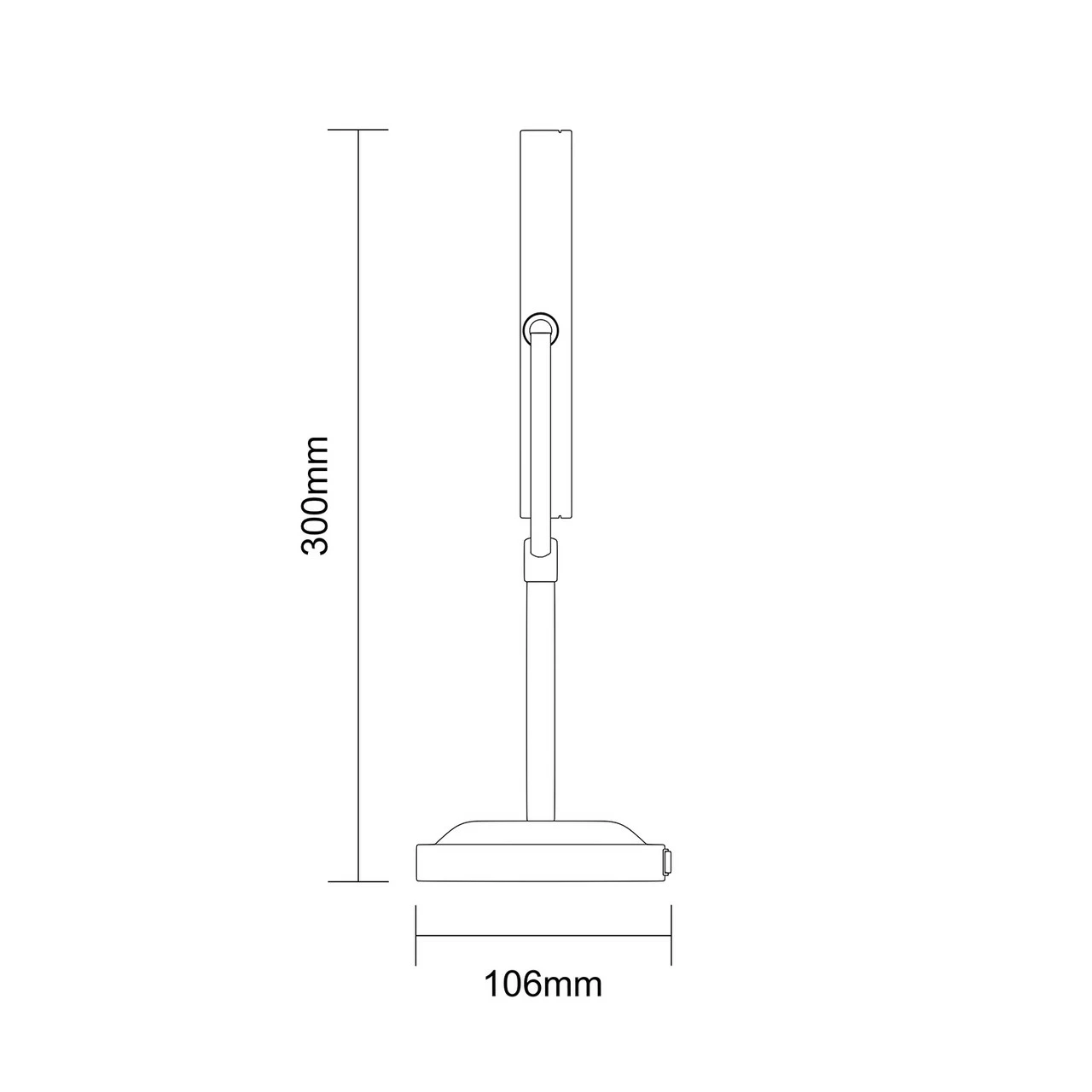 Polished Chrome 190mm Round Illuminated 3x Magnification Swivel Vanity Mirror 7 Polished Chrome 190mm Round Illuminated 3x Magnification Swivel Vanity Mirror - Image 5