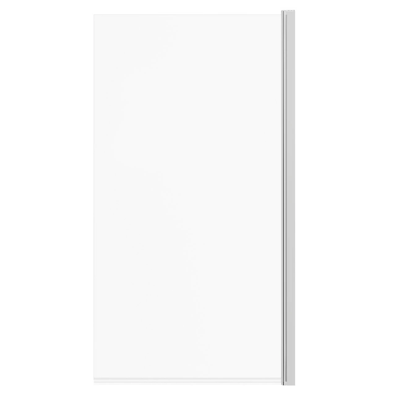 Polished Chrome 770mm Single Section Square Corner Bath Shower Screen 4 Polished Chrome 770mm Single Section Square Corner Bath Shower Screen - Image 2