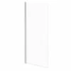 Polished Chrome 770mm Single Section Square Corner Bath Shower Screen -Wholesaledomestic Shop polished chrome 770mm single section square corner bath shower screen right 29059.1652444003