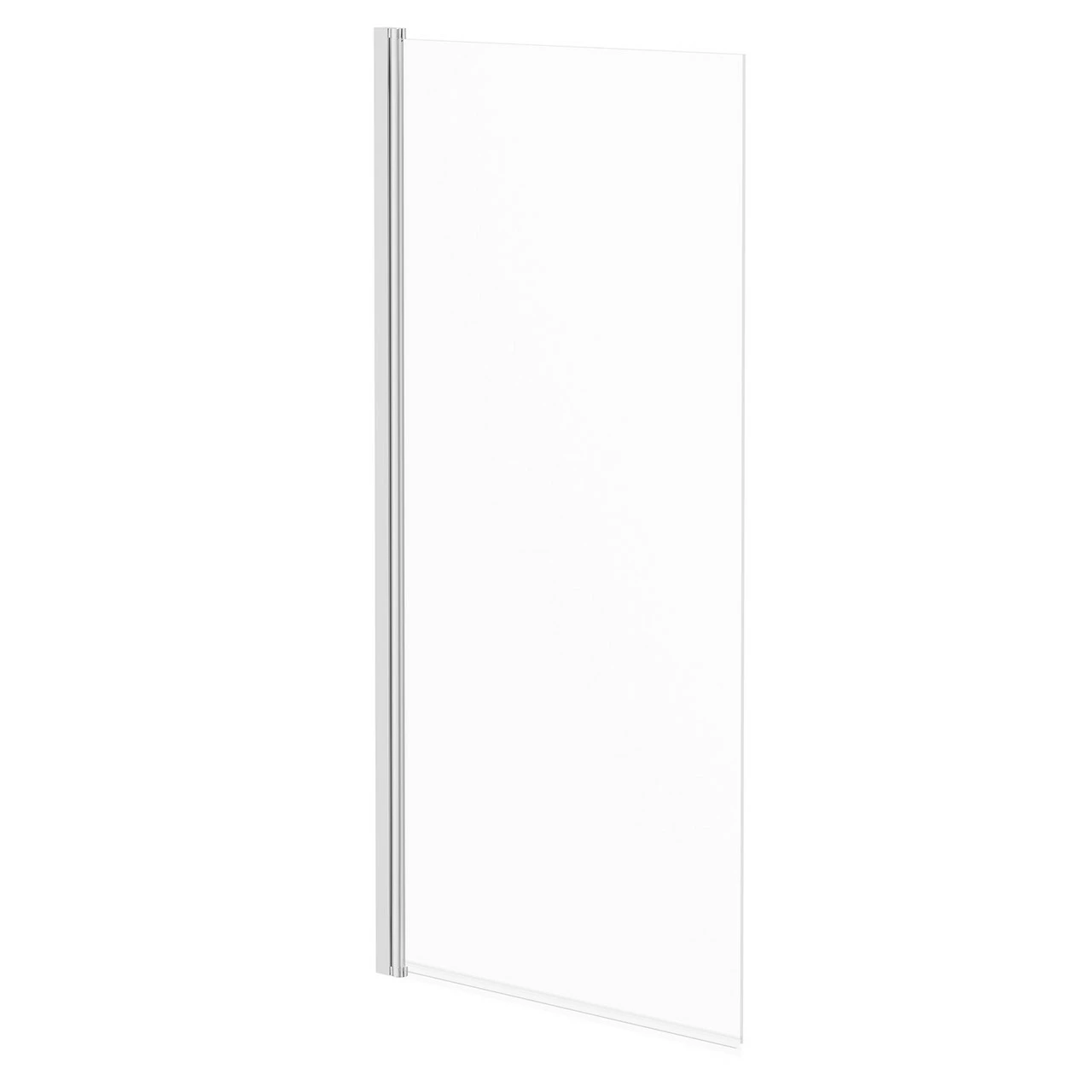 Polished Chrome 770mm Single Section Square Corner Bath Shower Screen 3 Polished Chrome 770mm Single Section Square Corner Bath Shower Screen