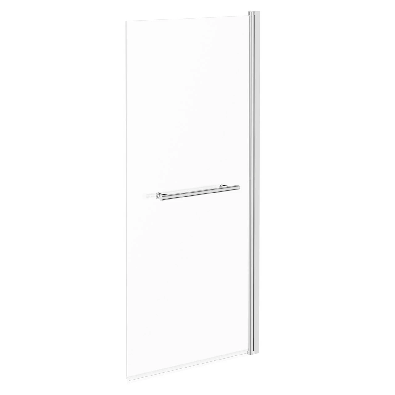 Polished Chrome 770mm Single Section Square Corner Bath Shower Screen With Towel Rail 5 Polished Chrome 770mm Single Section Square Corner Bath Shower Screen With Towel Rail - Image 3