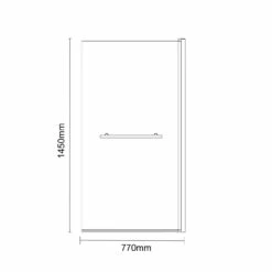 Polished Chrome 770mm Single Section Square Corner Bath Shower Screen With Towel Rail 9 Polished Chrome 770mm Single Section Square Corner Bath Shower Screen With Towel Rail -Wholesaledomestic Shop polished chrome 770mm single section square corner bath shower screen with towel rail line side 72532.1652444278